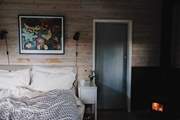 The rustic, luxe interiors create the cosiest ambience.