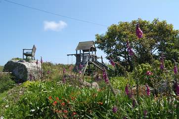 You can look at the astounding view from your own raised bench whilst the children enjoy the play area (please supervise children at all times).