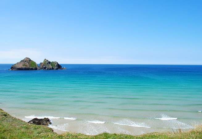 Poldark fans might recognise this view at Holywell Bay!