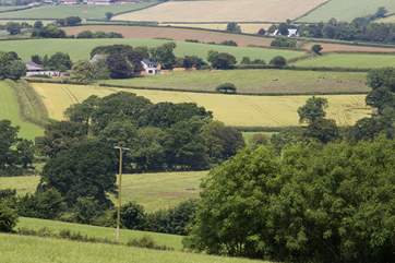 This is Great Ash Barn in its wonderful rural setting - a beautiful place to stay away from the madding crowd!