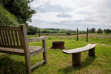 Wander up to the fire pit to enjoy more beautiful views and to roast marshmallows.