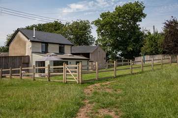 The patio and garden are enclosed making it perfect for letting children and dogs run free.