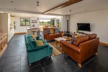 The living-area has a wood-burning stove and the owners provide you with all the logs you will need for your entire stay.