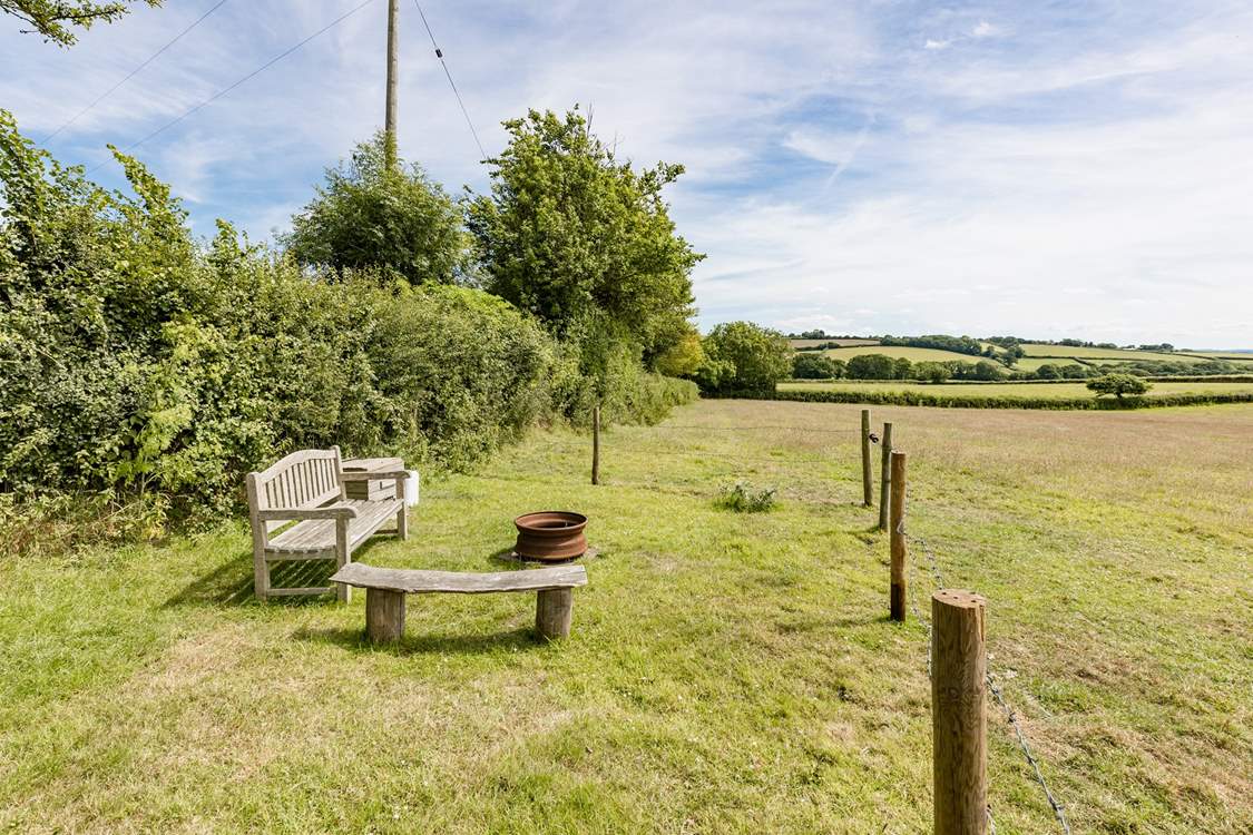 Wander up to the fire pit to enjoy more beautiful views and to roast marshmallows.