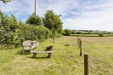 Wander up to the fire pit to enjoy more beautiful views and to roast marshmallows.