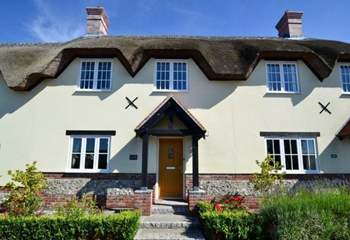 Tolpuddle Cottage is recently built but in a very traditional style.