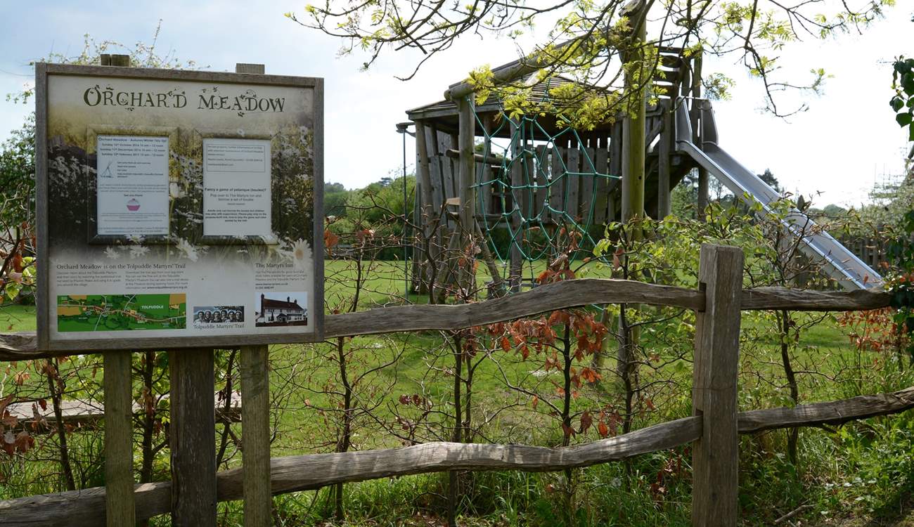 This great little play area is a two minute walk from the cottage, it has an enclosed gated-area for small children.