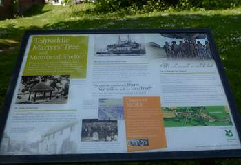 The little village green and memorial shelter gives details of the village's historic past.