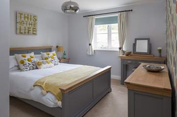 Bedroom 1 has a comfy five-foot bed and en suite shower-room; it is at the back of the cottage.