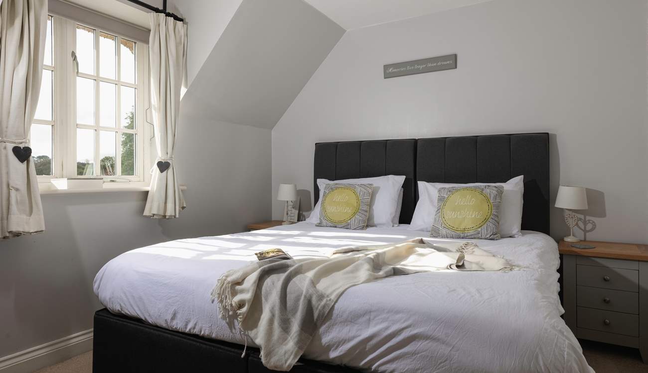 Bedroom 2 is at the front and can be configured as a super-king or twins.