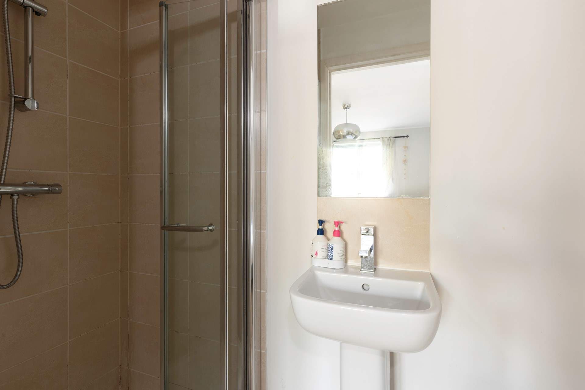 The en-suite shower room.