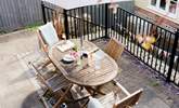 Enjoy summer evenings on the raised terrace. - Thumbnail Image