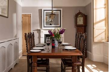 The more formal dining-area overlooks the rear garden and estuary and is the prefect spot for a leisurely dinner.