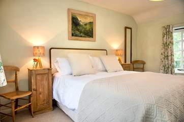 The cottage has four delightful bedrooms.