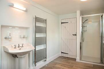 ..and a separate shower at the other.