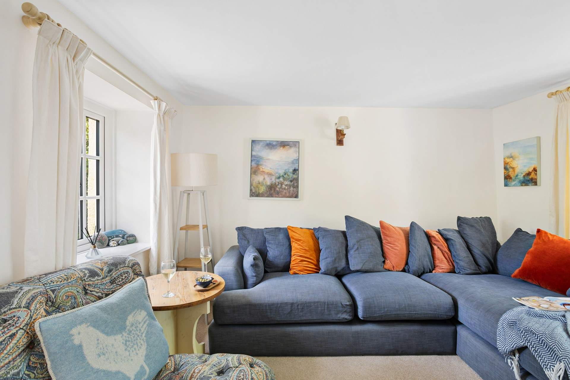 Head past the sire place and discover this comfy sitting area.