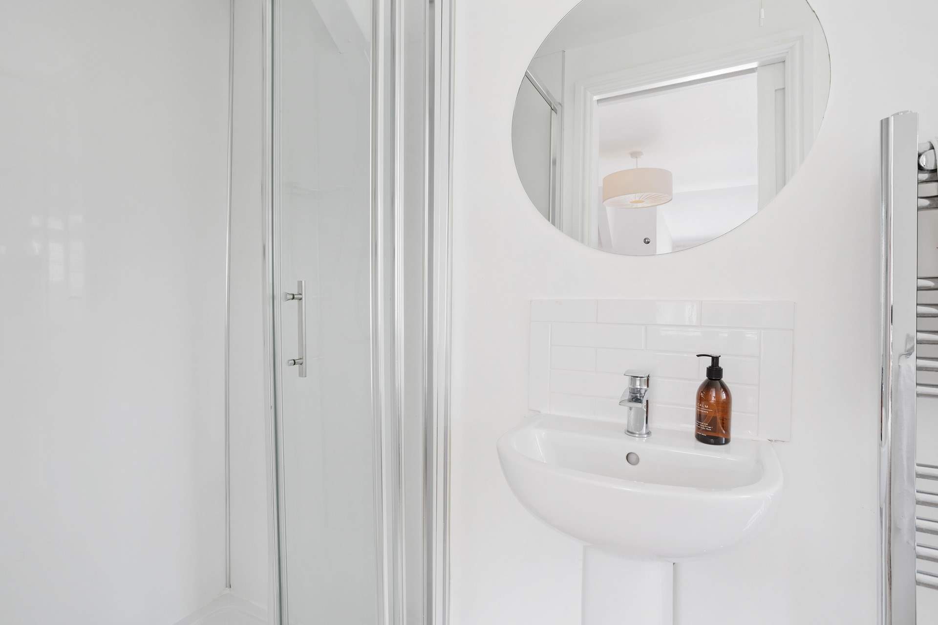 Time for a quick shower before heading to the beach.