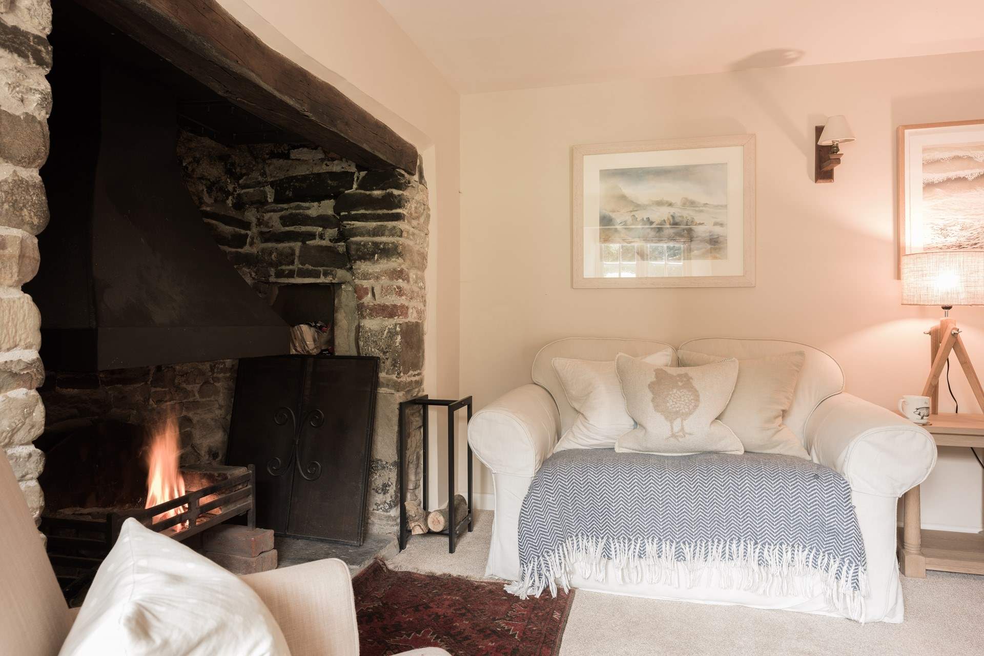 It's oh so cosy at Eastcott Cottage.