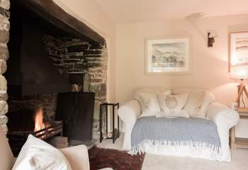 It's oh so cosy at Eastcott Cottage.