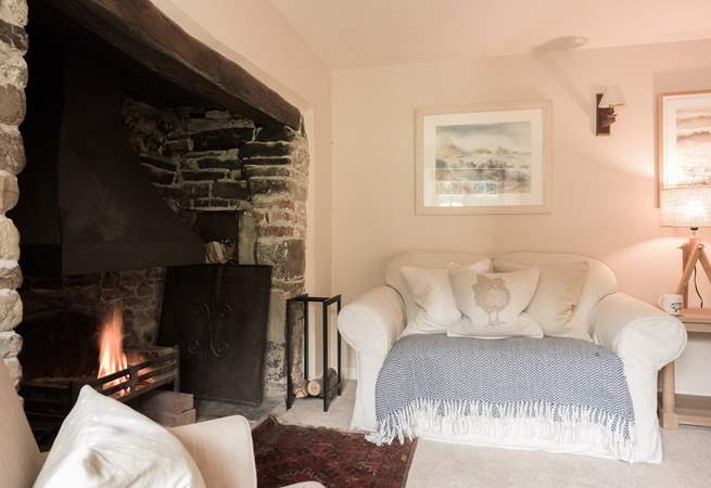 It's oh so cosy at Eastcott Cottage.
