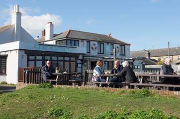 The local pub is popular for its good food and local ales.
