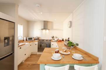The beautiful kitchen.