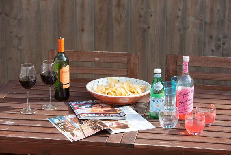 Grab a magazine, a glass of wine and enjoy the sun in the garden.