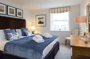 Bedroom 2 also offers a super-king size bed which can also be arranged as twin beds for extra flexibility.
