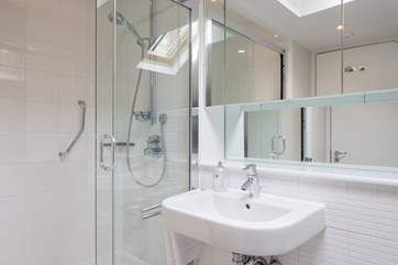 First floor shower-room complete with shower cubicle.