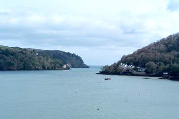 Looking up the River Dart. Just makes you want to sail away doesn't it! (not the view from the property)