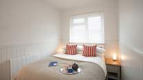 As you're on holiday, treat yourself to a lie in and a cuppa in bed!