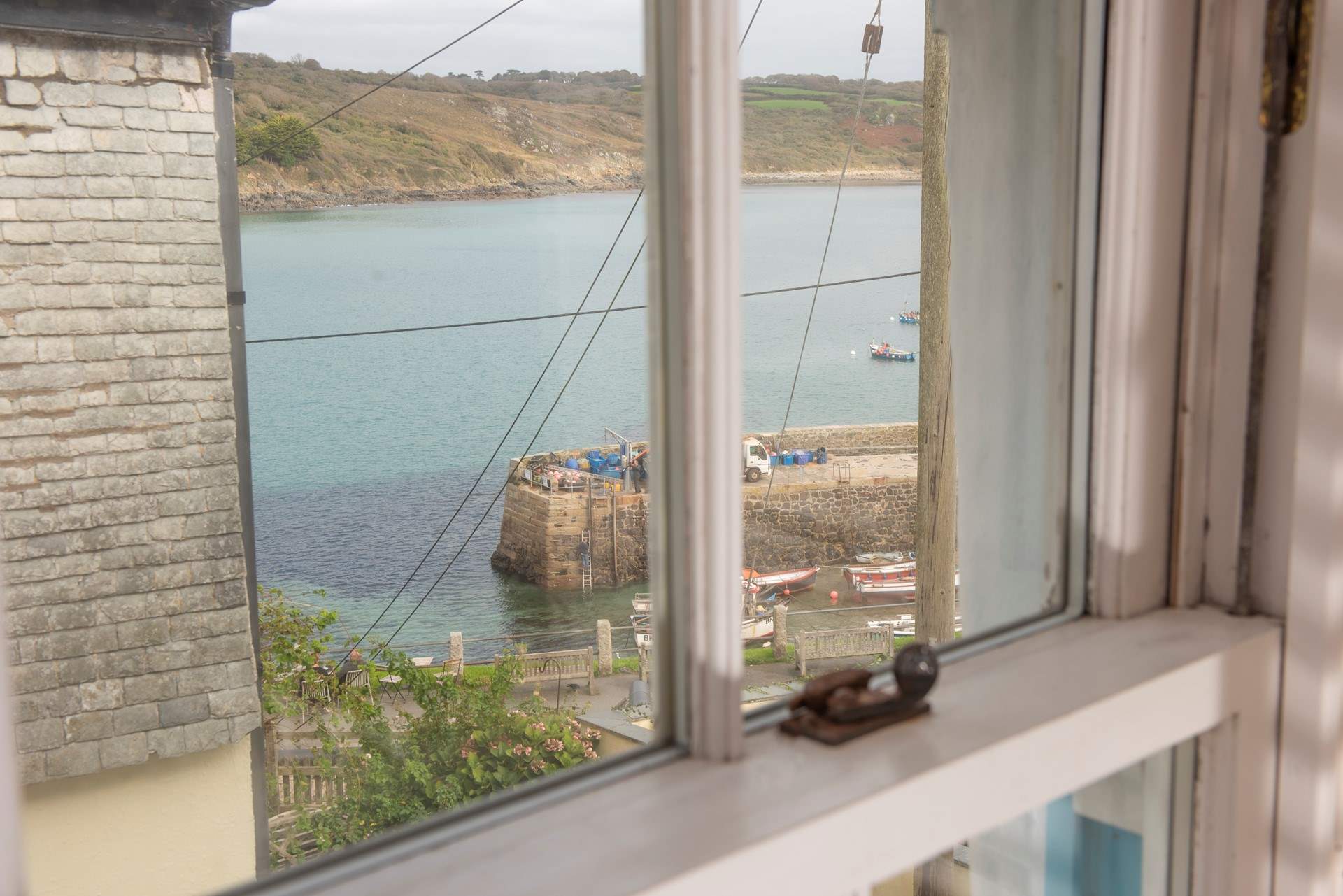 Gorgeous sea views from Bedroom 1.