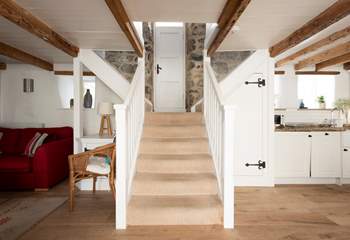 Take care on the two-way stairs and low ceilings.