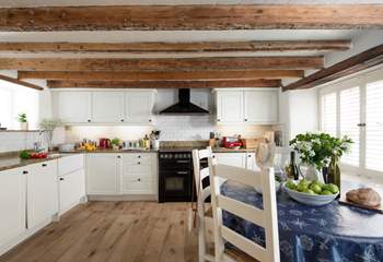 The characterful open plan kitchen/diner.