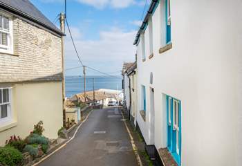 Jubilee Cottage is to the right, take care on the road just outside the door.