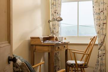 The little study is ideal for quiet reading or keeping up with work...although the views are a major distraction!