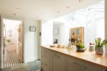 Looking from the kitchen towards the dining-room.