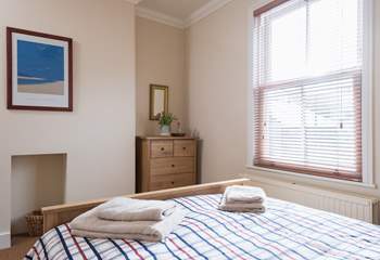 This bedroom has a standard double bed (Bedroom 2).