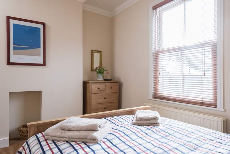 This bedroom has a standard double bed (Bedroom 2).