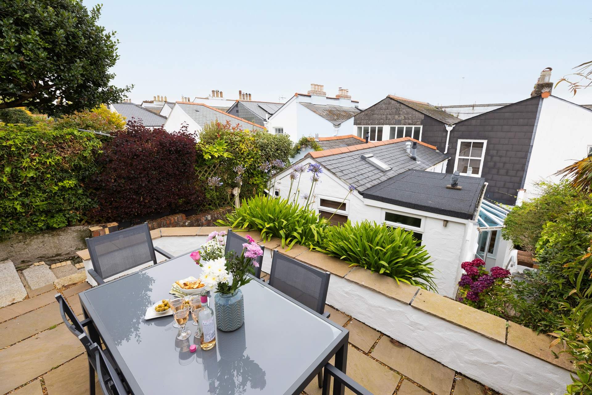 Enjoy long lazy drinks up here. 