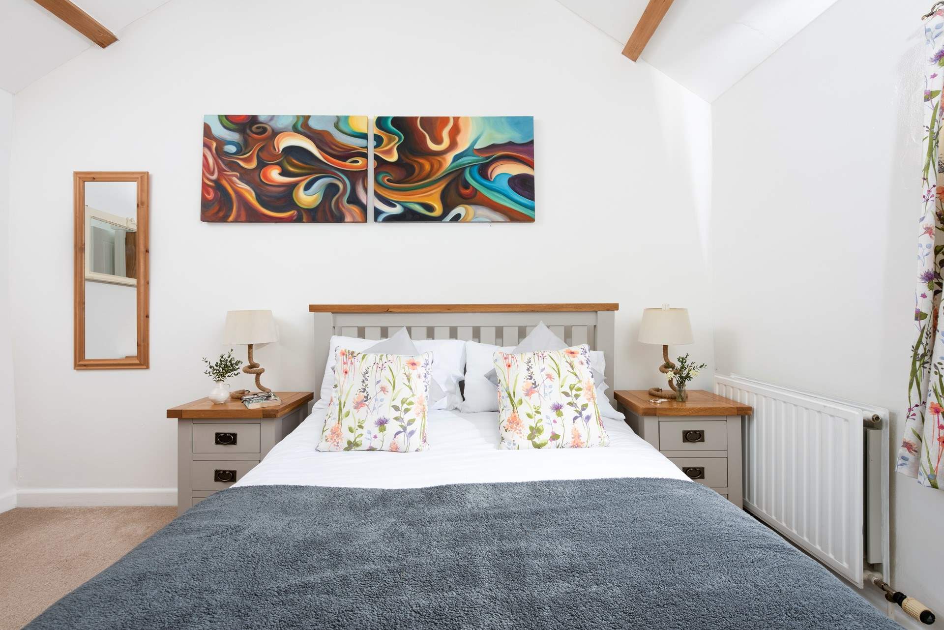 Bedroom One has a super comfy king-size bed.