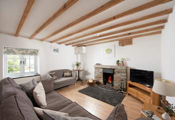 The open fire is a welcome sight on those out of season breaks.