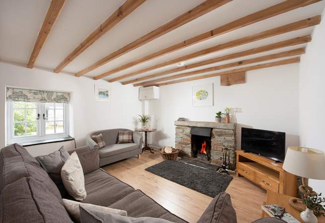 The open fire is a welcome sight on those out of season breaks.