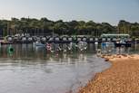 Take a wander around Bembridge Harbour and see the houseboats. 