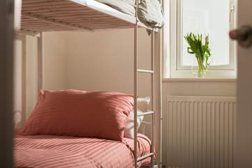 The bunk-room is at the rear of the house, nice and quiet for children.