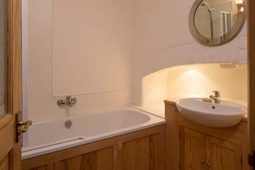 The family bathroom located on the ground floor.