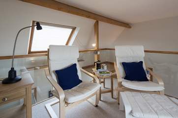 The mezzanine! What a lovely place to retreat to when seeking some peace and quiet from the hustle and bustle of the house.