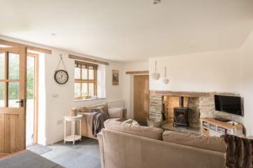 The front door opens into the living-room.