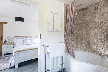 Beautiful tiles, fluffy towels, oodles of hot water...what more could you want?