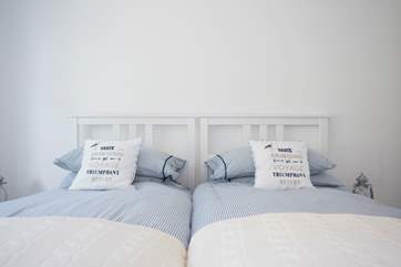 The twin bedroom.